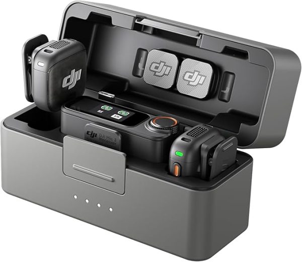 DJI Mic 3 (2 TX + 1 RX + Case) – 32-bit Float Wireless Mic System | DjiStore.pk