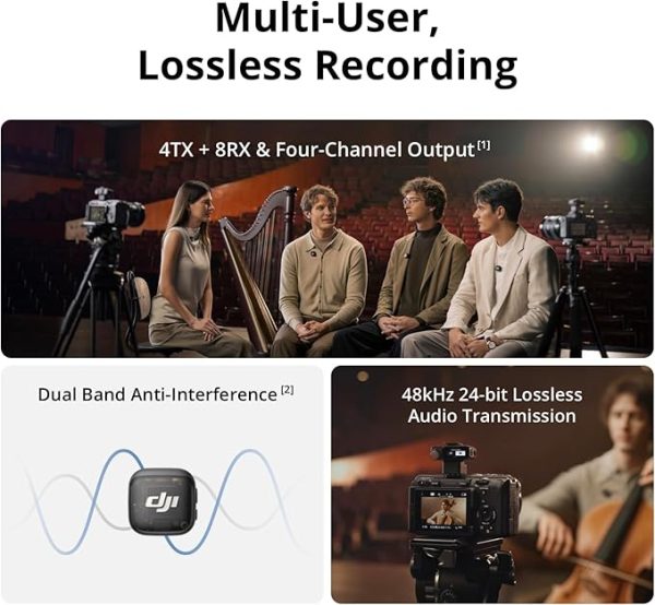 DJI Mic 3 (2 TX + 1 RX + Case) – 32-bit Float Wireless Mic System | DjiStore.pk - Image 2