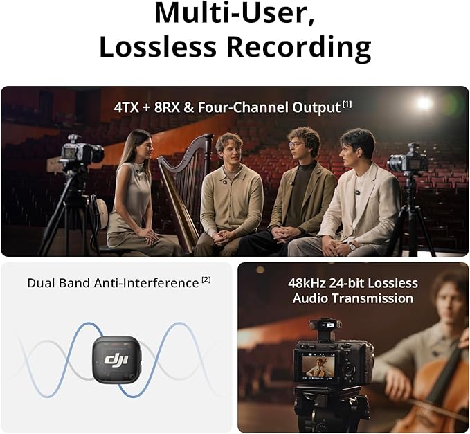 DJI Mic 3 (2 TX + 1 RX + Case) – 32-bit Float Wireless Mic System | DjiStore.pk - Image 2